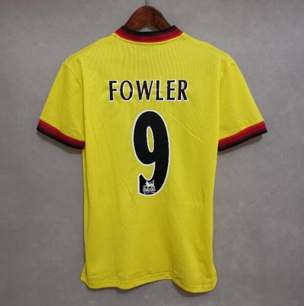 1998-99 Liverpool Retro Football Kit Third Soccer Jersey Fowler #9